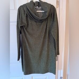 CAbi Olive Green Cowl Neck Sweater